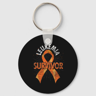 Leukemia Survivor Orange Ribbon Cancer Leukemia Aw Key Ring