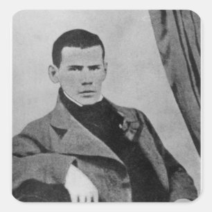 Lev Nikolaevich Tolstoy  as a student Square Sticker