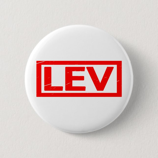 Lev Stamp 6 Cm Round Badge (Front)