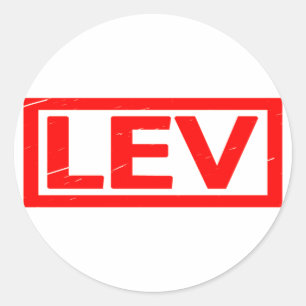 Lev Stamp Classic Round Sticker
