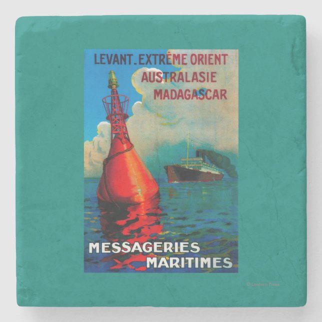 Levant Extreme Orient Vintage PosterEurope Stone Coaster (Front)