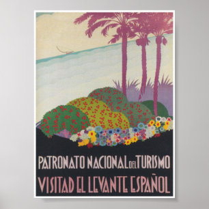 Levante Spain Vintage Travel Poster
