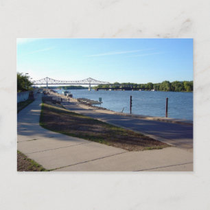 Levee - Winona, MN Postcard