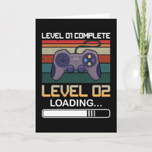 Level 01 Complete Level 02   Birthday Video Game Card