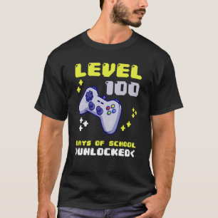 Level 100100 Days Of School Console T-Shirt