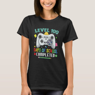 Level 100 Days Of School Completed Video Game T-Shirt