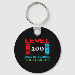 Level 100 Days Of School Unlocked 3 Key Ring