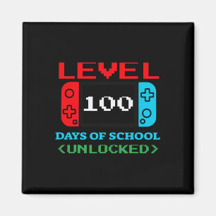 Level 100 Days Of School Unlocked 3 Magnet