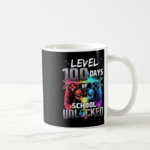 Level 100 Days Of School Unlocked Boys 100th Day O Coffee Mug