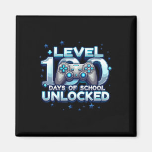 Level 100 Days Of School Unlocked Boys 100th Day O Magnet