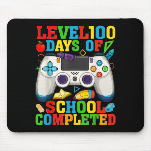 Level 100 Days Of School Unlocked Boys 100th Day O Mouse Pad