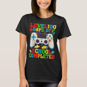 Level 100 Days Of School Unlocked Boys 100th Day O T-Shirt
