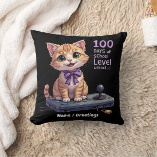 Level 100 Days of School Unlocked Celebrate Cushion