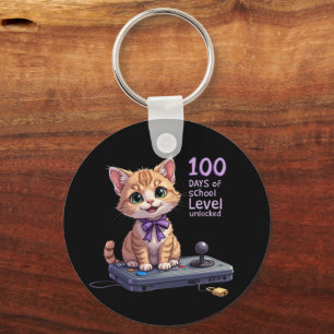 Level 100 Days of School Unlocked Celebrate Key Ring