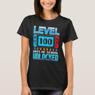 Level 100 Days Of School Unlocked Game Over Boys K T-Shirt