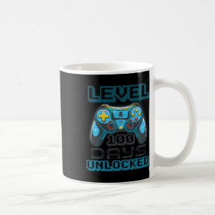Level 100 Days Of School Unlocked Video Game Boys Coffee Mug