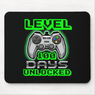 Level 100 Days Of School Unlocked Video Game Boys  Mouse Pad