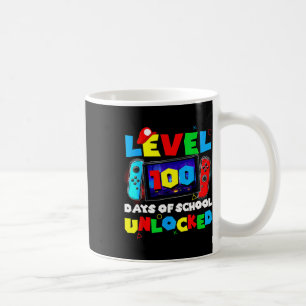 Level 100 Days Of School Unlocked Video Games Boys Coffee Mug
