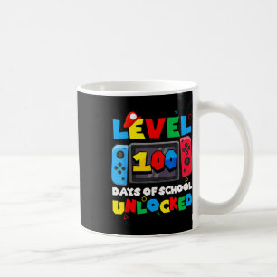 Level 100 Days Of School Unlocked Video Games Boys Coffee Mug