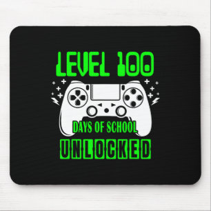 Level 100 Days Of School Unlocked Video Games Boys Mouse Pad