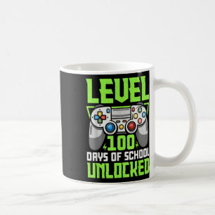 Level 100 Days Of School Unlocked Video Games Teac Coffee Mug