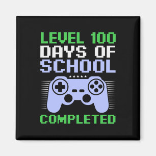 Level 100th Day Of School Completed For Kids Magnet