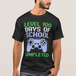 Level 100th Day Of School Completed For Kids  T-Shirt