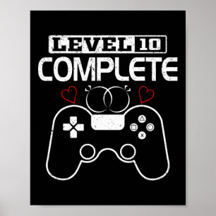 Level 10 Complete 10 Years Wedding Anniversary Vid Poster