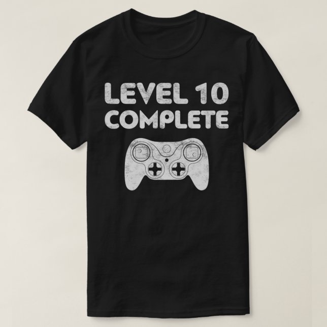 Level 10 Complete  10th Wedding Anniversary Gift P T-Shirt (Design Front)