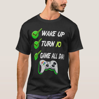 Level 10 Unlocked 10th Birthday Gamer Cute Gift T-Shirt