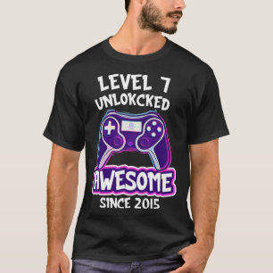 Level 10 Unlocked Awesome 2015 Video Game 10th Bir T-Shirt