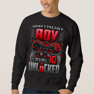 Level 10 Unlocked Awesome Since 2012 10th Birthday Sweatshirt
