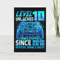 Level 10 Unlocked Awesome Since 2016 10th Birthday