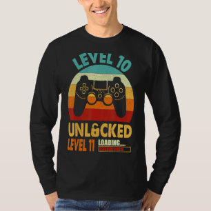 Level 10 Unlocked Boys 10th Birthday  10 Year Old  T-Shirt