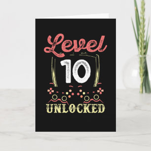 Level 10 unlocked card