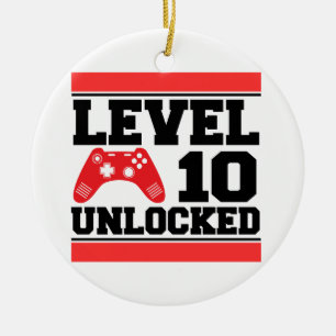 Level 10 Unlocked Ceramic Ornament