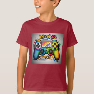 Level 10 Unlocked Controller Boys Tee