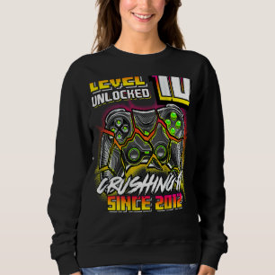 Level 10 Unlocked Crushing It 2012 Video Game 10th Sweatshirt