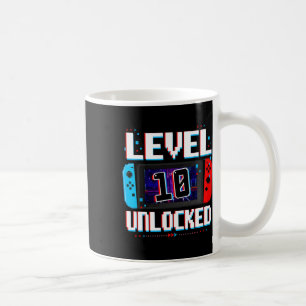 Level 10 Unlocked Gamer Boys 10th Birthday Gifts V Coffee Mug