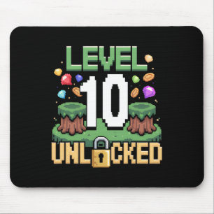 Level 10 Unlocked Games 10th Birthday Gamer Boys 1 Mouse Pad