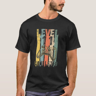 Level 11 Completed Video Gamer 11Th Wedding Comple T-Shirt