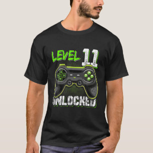 Level 11 Unlocked Birthday Kids 11Th Video Game El T-Shirt