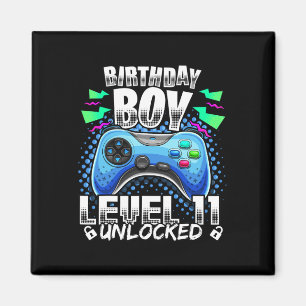 Level 11 Unlocked Video Game 11th Birthday Gamer G Magnet