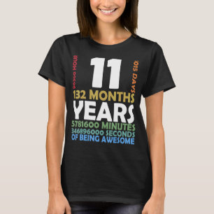 Level 11 Unlocked Video Game 11th Birthday Party R T-Shirt