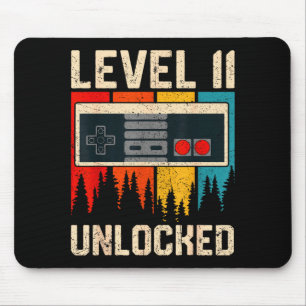 Level 11 Unlocked Video Game Controller Birthday M Mouse Pad