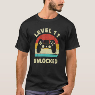 Level 11 Unlocked Video Gamer 11th Birthday Decora T-Shirt