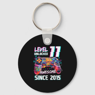 Level 11 Unlocked Video Gamer Key Ring