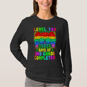 Level 120 Days Of 2nd Grade Completed Video Game P T-Shirt