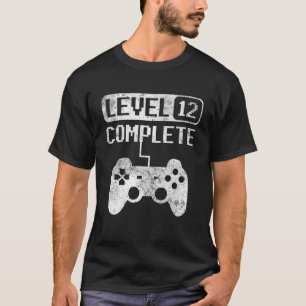 Level 12 Complete Birthday 12 Years Gamer Gamer T-Shirt