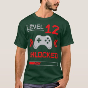 Level 12 unlocked 12th birthday shirt